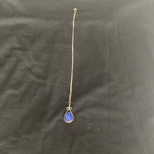 LAPUS LAZULI Necklace with silver chain